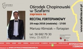 Zapraszamy na recital fortepianowy 