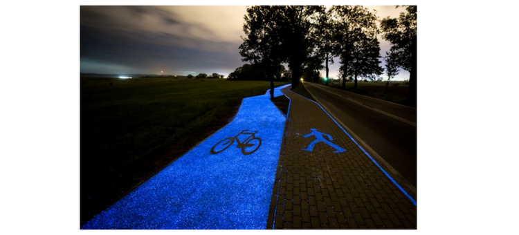 Pierwsza w Polsce świecąca ścieżka rowerowa (film)